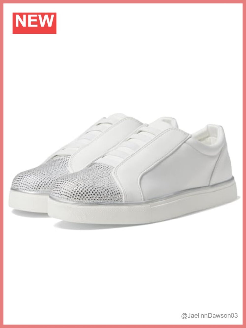 Women's Slip On Fashion Sneaker Faux Leather Memory Foam Insole